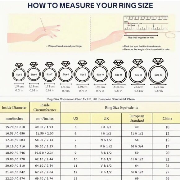 Moissanite 1-Carat Round Cut Ring Size 7 - Picture 5 of 5